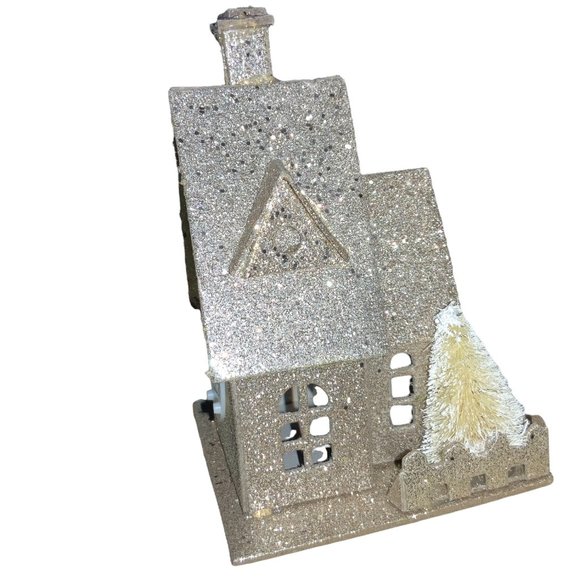 Christmas Village Lighted Cardboard House Battery Operated - Picture 5 of 11